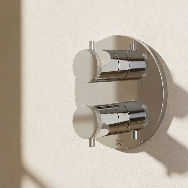 Crosswater Concealed Shower Valve Crosswater MPRO Industrial Crossbox 1 Outlet Trimset in Chrome