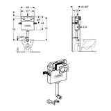Geberit Concealed Cistern Geberit Duofix Alpha 1090mm Concealed Cistern