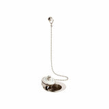 Vado Basin Waste Bright Nickel Booth & Co. Axbridge Ceramic Plug and Chain Basin Waste