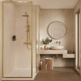 Multipanel Wall Panel Multipanel Contemporary Wall Panel in Marfil Cream