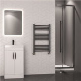Eastbrook Wendover Straight Heated Towel Rail in Brushed Gunmetal