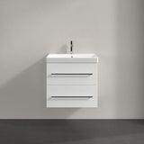 Villeroy & Boch Wall Mounted Vanity Unit Villeroy & Boch Avento Wall Hung Vanity Unit 580mm Two Drawers with Basin