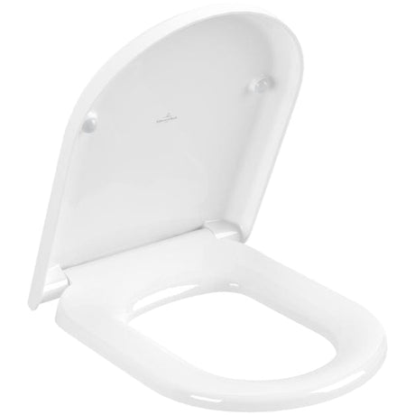 Villeroy & Boch Toilet Seat Villeroy & Boch Hommage Soft Close, Quick Release Toilet Seat in White Alpin