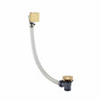 JTP Bath Waste Brushed Brass JTP HIX Extended Click Clack Bath Waste
