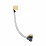 JTP Bath Waste Brushed Brass JTP HIX Extended Click Clack Bath Waste