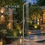 Clearwater Exposed Shower Set Clearwater 316 Stainless Steel Ixora Outdoor Shower with Handset