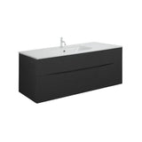Crosswater Wall Mounted Vanity Unit Crosswater Glide II Wall Mounted Two Drawer Vanity Unit with Basin