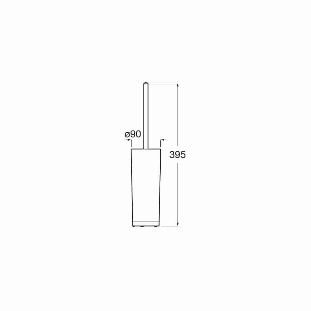 Roca Toilet Brush Roca Sonata Floorstanding Toilet Brush and Holder