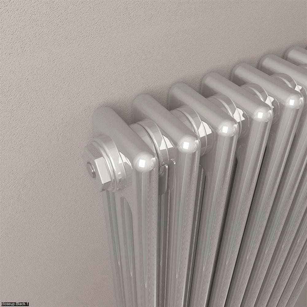 Eastbrook Column Radiator Eastbrook Rivassa Traditional 3 Column Radiator in Chrome Effect