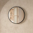 Crosswater Standard Mirror 500mm / Matt Black Crosswater Infinity Round Framed Mirror