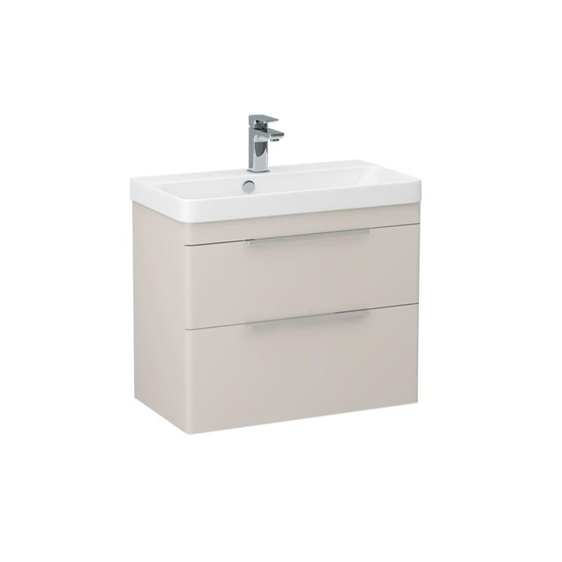 Imex Wall Mounted Vanity Unit Imex Luna 700mm Wall Mounted Double Drawer Vanity Unit with Basin