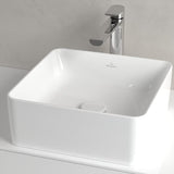Villeroy & Boch Countertop Basin Villeroy & Boch Collaro 380mm Square Countertop Basin in White Alpin