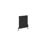 Eastbrook Panel Radiator Eastbrook Rosano Straight Horizontal Aluminium Radiator  in Matt Black