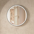 Crosswater Illuminated Mirror 600mm / Slate Crosswater Infinity Round Framed LED Illuminated Mirror