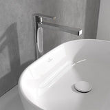 Villeroy & Boch Mono Basin Tap Villeroy & Boch Architectura Single Lever Tall Mono Basin Mixer Tap with Click Clack Waste in Chrome
