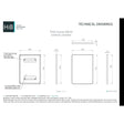 HiB Standard Mirror 500 x 700mm / Black HiB Trim Curve Bathroom Mirror