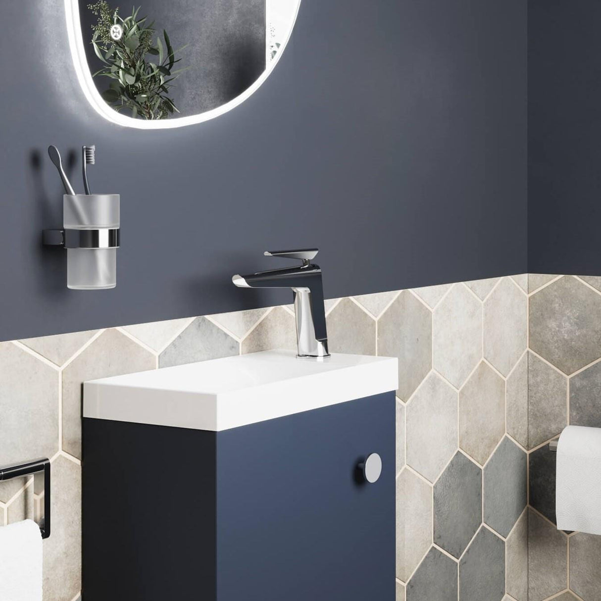 Crosswater Mono Basin Tap Crosswater Foile Basin Monobloc Mixer Tap