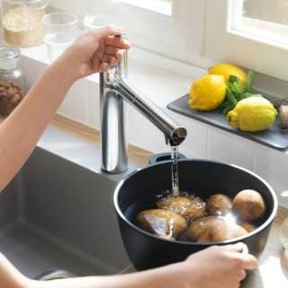 Hansgrohe Kitchen Tap Hansgrohe Zesis M33 Single Lever Kitchen Mixer Tap 160 with Pull-Out Spray