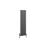 Eastbrook Panel Radiator Eastbrook Charlton Vertical Aluminium Designer Radiator in Matt Anthracite