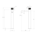 Saneux Tall Basin Tap Saneux Cos Tall Deck Mounted Basin Mixer Tap