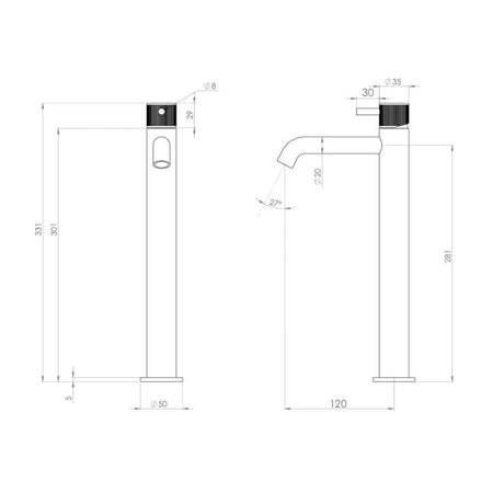 Saneux Tall Basin Tap Saneux Cos Tall Deck Mounted Basin Mixer Tap