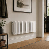 Aquarius Bathrooms Column Radiator 300mm x 1190mm Aquarius Foundry Horizontal 6 Column Radiator in White