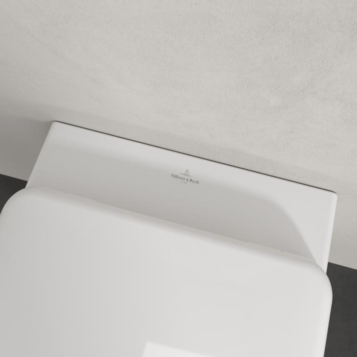 Villeroy & Boch Wall Hung Toilet Villeroy & Boch Skyla Round Wall Hung Rimless Toilet with Twist Flush and Soft Close Seat