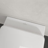 Villeroy & Boch Wall Hung Toilet Villeroy & Boch Skyla Round Wall Hung Rimless Toilet with Twist Flush and Soft Close Seat