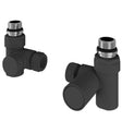Eastbrook Radiator Valve Matt Anthracite Eastbrook Corner Manual Duel Fuel Radiator Valve (Pair)
