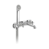 VADO Wall Mounted Bath Tap Vado Arrondi Wall Mounted Thermostatic Bath Shower Mixer Tap with Cross Handles in Chrome