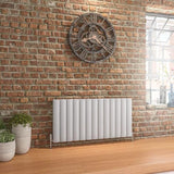 Eastbrook Panel Radiator 600 x 1230 / Electric Only Eastbrook Guardia Straight Horizontal Aluminium in Matt Grey