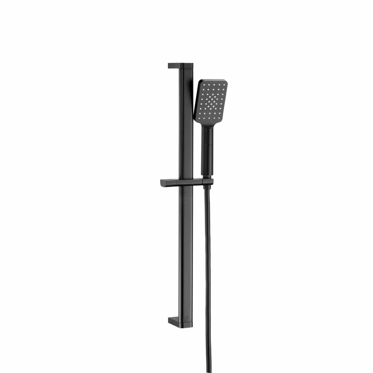 JTP Shower Riser Rail Matt Black JTP HIX Shower Slide Rail with Handset and Hose