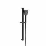 JTP Shower Riser Rail Matt Black JTP HIX Shower Slide Rail with Handset and Hose