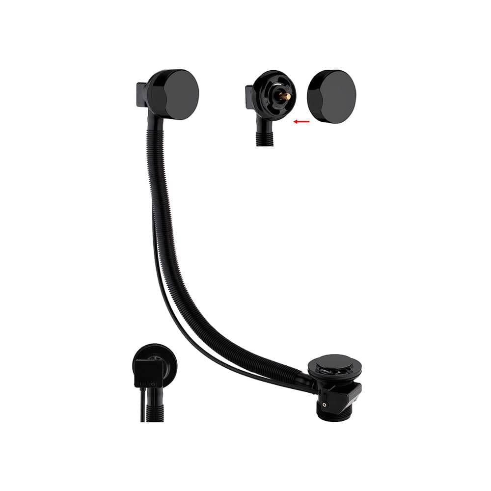 Imex Bath Waste Matt Black Imex Standard Bath Pop Up Bath Waste