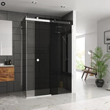 Merlyn Slding Shower Door Merlyn Series 10 Sliding Shower Shower Door in Chrome with Smoked Glass