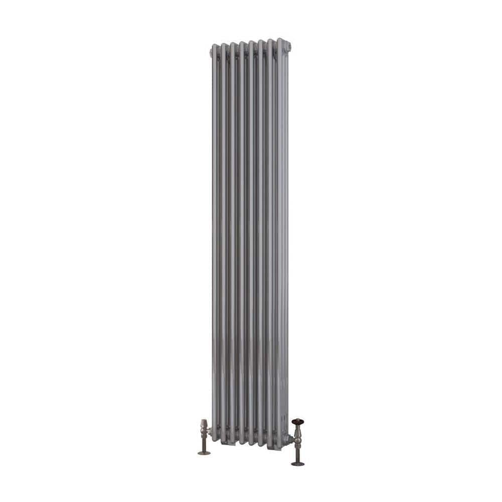 Eastbrook Column Radiator Eastbrook Rivassa Traditional 3 Column Radiator in Chrome Effect