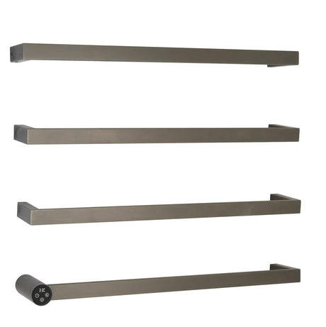 JTP Designer Towel Radiators JTP ZYON Designer Towel Radiator - 630 x 486 - Brushed Black - Electric Only