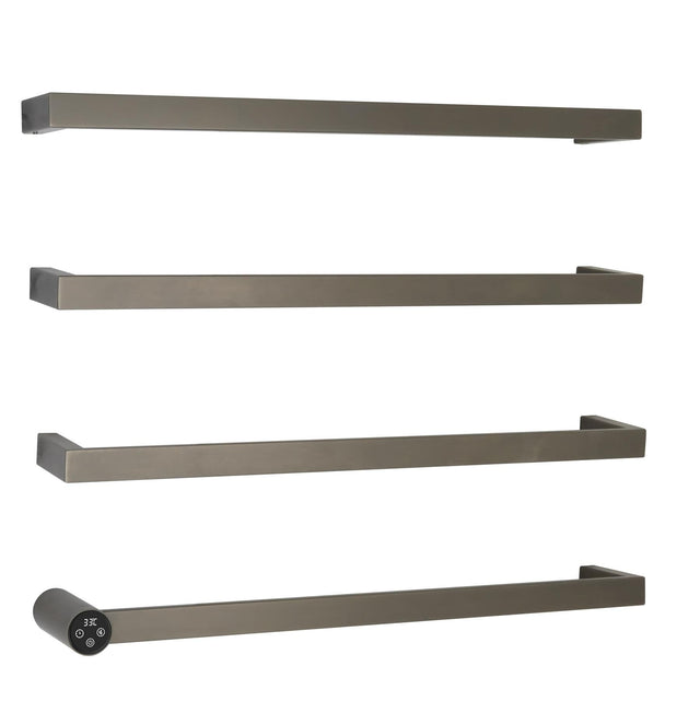 JTP Designer Towel Radiators JTP ZYON Designer Towel Radiator - 630 x 486 - Brushed Black - Electric Only