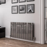 Eastbrook Panel Radiator Eastbrook Peretti Straight Horizontal Aluminum Radiator in Polished Aluminum