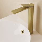 Crosswater Mono Basin Tap Brushed Brass Crosswater Glide II Tall Mono Basin Mixer Tap