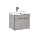 Imex Wall Mounted Vanity Unit Imex Alma Wall Mounted Single Drawer 500mm Vanity Unit with Basin