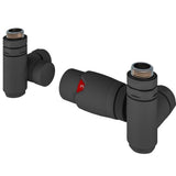 Eastbrook Radiator Valve Matt Anthracite Eastbrook Corner TVR Duel Fuel Radiator Valve and Lockshield