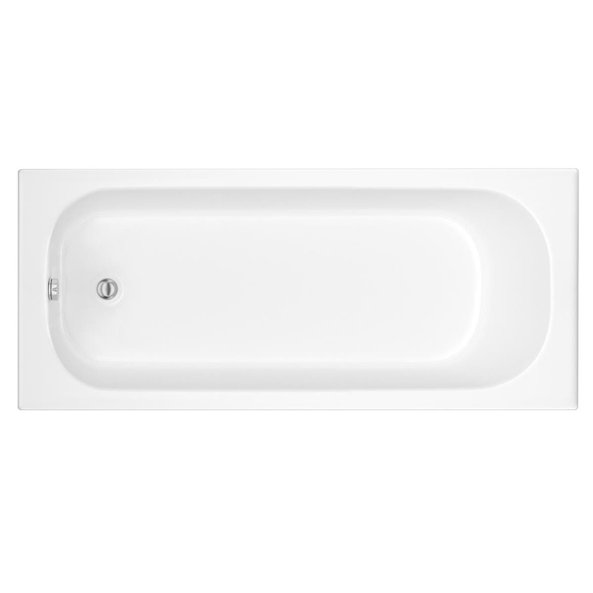 Roca Single Ended Bath 0 Tap Holes Roca Oslo Single Ended Bath - 1700 x 700mm