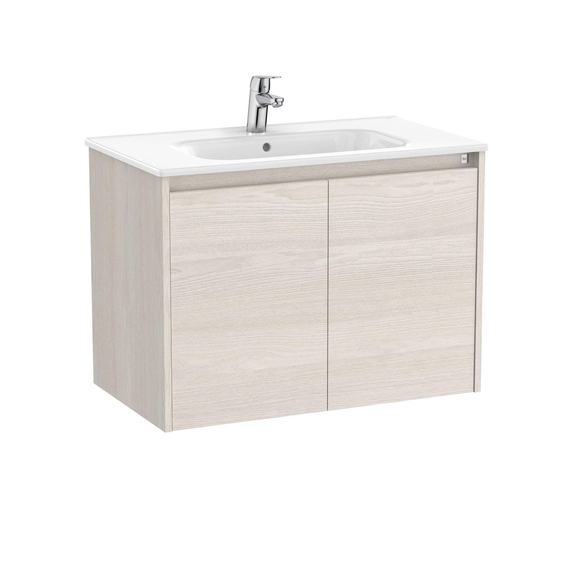 Roca Tenet 800mm Wall Mounted Two Door Vanity Unit with Basin