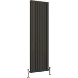 Aquarius Bathrooms Panel Radiator 1800 x560mm / Anthracite Aquarius Flat Double Vertical Panel Radiator