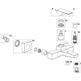 Villeroy & Boch Bath Shower Mixer Villeroy & Boch Architectura Square Wall Mounted Bath and Shower Mixer Tap