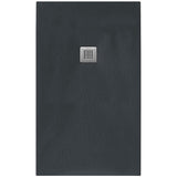 Tissino Rectangle Shower Tray 1700 x 700mm Tissino Giorgio2 Rectangle Shower Tray in Graphite Slate