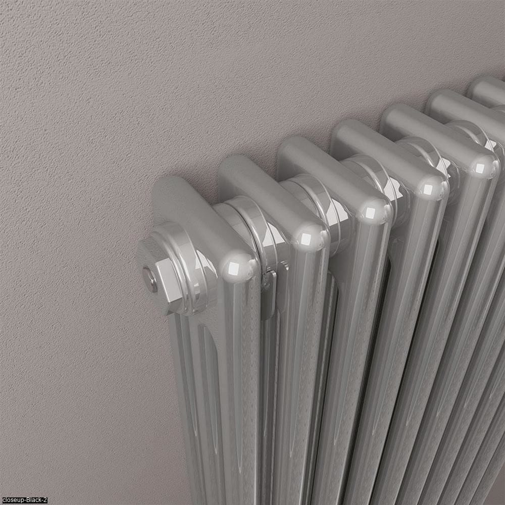 Eastbrook Column Radiator Eastbrook Rivassa Traditional 3 Column Radiator in Chrome Effect