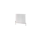 Eastbrook Panel Radiator Eastbrook Guardia Straight Horizontal Aluminium in Matt White