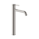 Roca Tall Basin Tap Stainless Steel Roca Ona Tall Basin Mixer Tap with Click Clack Waste and Cold Start